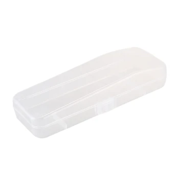 1 бр Пътен кутия за съхранение самобръсначка с двойно острие мъжки калъф за бръснене Аксесоари за самобръсначка Прозрачен държач за ножче Пластмасов калъф за съхранение