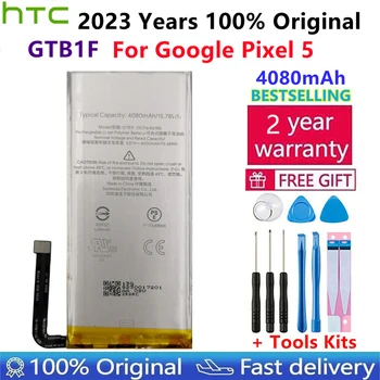 100% Оригинален Нов Висококачествен GTB1F 4080 mah Батерия За Преносим Телефон Google Pixel 5 GD1YQ GTT9Q Batteries Bateria 