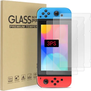 2023 Нова 3ШТ защитен слой от закалено стъкло за Nintendo Switch Lite Защитно фолио за екран за Nintendos Switch Protector Glass
