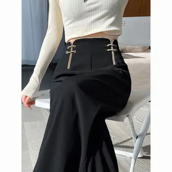 2024 г. китайски костюми-танги панталони жакард сатенени панталони женски шинуазри с широки штанинами копчета летни тънки прави панталони