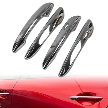 4 бр./компл. Хромиран ABS Автомобилен стайлинг, Защитно покритие дръжката на вратата, апликации за 2019 2020 Mazda 3 BM BN Седан