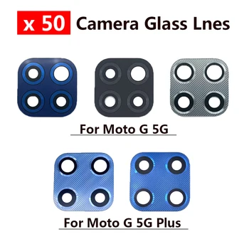 50 Бр 100% Оригинал За Motorola Moto G 5G Plus Задната Камера за Обратно виждане, Стъклен Обектив с Лепило Подмяна на Резервни Части За Ремонт на