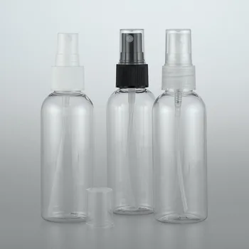 50шт 80 мл Мини-козметични контейнери за парфюми за пътуване, Прозрачно фолио, Флакони за Еднократна употреба, Празните Капачки за пръскане козметични Мъгла, Козметична опаковка