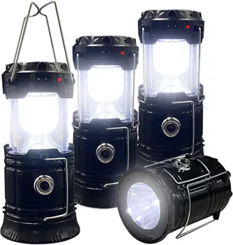 Led лампа 3-В-1 за къмпинг, 350 лумена, акумулаторна батерия за преносим фенер за къмпинг, слънчева светлина, светлината на прожекторите за къмпинг, лов