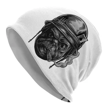Mad Dog Топло вязаная хет-качулка в стил хип-хоп, есенни и зимни улични шапки-бини за възрастни унисекс