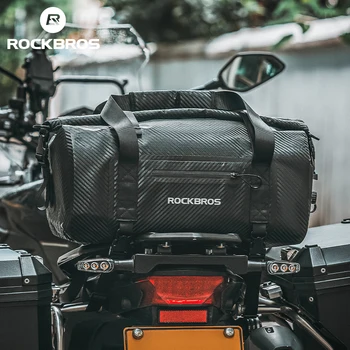 ROCKBROS Водоустойчив мотоциклетът чанта PVC 20Л-60Л, Багажная чанта за пътуване, багаж на задната седалка, няколко аксесоари за носене