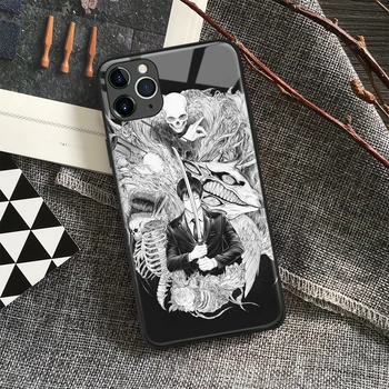 Аки Хаякава Човек-резачка с Аниме, Манга Мек силикон стъкло калъф за телефон iPhone SE 6s 7 8 Plus X Xr Xs 11 12 Mini Pro Max Samsung