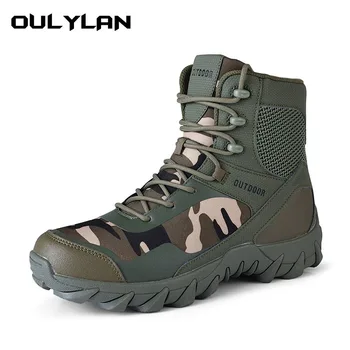 Външен Размер 39-47 Катерене армейските тактически обувки за мъже, туристически износоустойчиви спортни бойни обувки, Военна обувки за пустинята голям размер