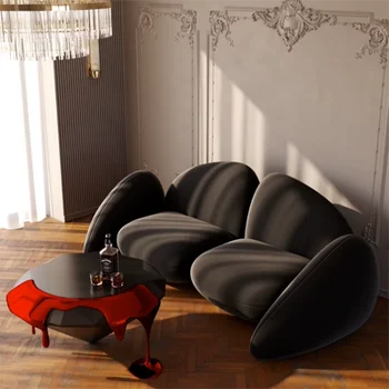 Двойна Европейският диван, Минималистичное стол с възможност за сгъване на облегалката, Икономичен диван за почивка, Дизайнерски комплект мебели за хола Puff Home Woonkamer Banken