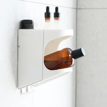 Диагонал на срока за съхраняване в банята Без перфорация, Подвесное устройство за съхранение в банята, стойка за съхранение в банята, с монтиран на стената рафтове за съхранение в банята