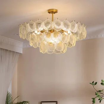 Домашни led полилей във формата на раковини, таван от студената очила, за хол, трапезария, декор спални, вътрешен подвесного осветление