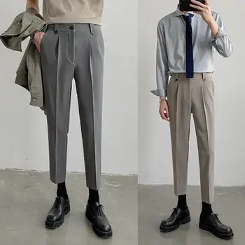 Ежедневни панталони на марката 2023, мъжки панталони за бизнес костюм, стрейчевые Фини Ластични панталони за джогинг, Корейски класически панталони на експозиции, мъжки Z103