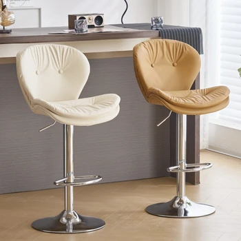 Ергономичен Дизайн за Луксозен бар стол за сядане Съвременно Управляемият Стол-остров за приемане на гости Мебели за маникюр Nordic Tabourets De Bar Stuhl HD50BY