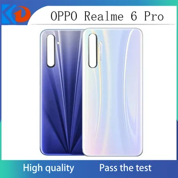 За OPPO Realme 6 6 Pro Задния Капак на Отделението за батерията Задната част на Задвижваната PC Смяна Ремонт, Резервни Части