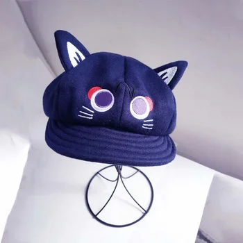 Играта Genshin Impact, cosplay котка Скарамуша, осмоъгълна шапка, аксесоари за берета Wanderer Balladeer, шапки