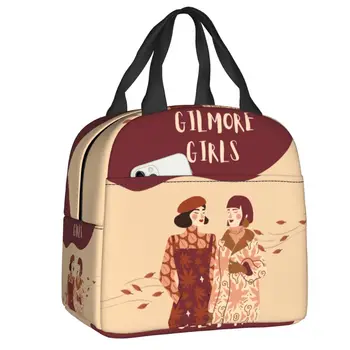 Изработена по поръчка чанта за обяд Gilmore Girls, топло хладилник, Термоизолированный Обяд-бокс за жени, деца, работа, училище хранене, чанти за пикник