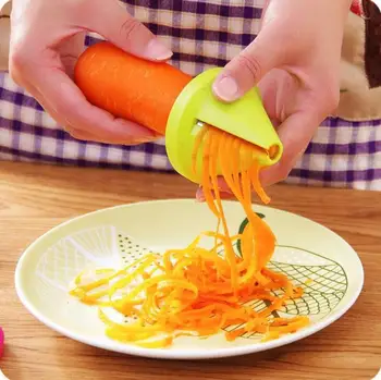 Кухненски инструмент Мултифункционален навити раздробяване на зеленчуци и плодове, белачка, ръчно въртяща се на ренде картофи, моркови, репички SN4396
