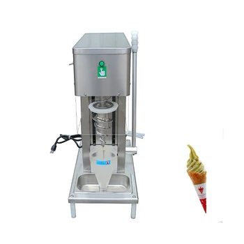 Машина за смесване плодов сладолед с вихрови дрелью Въвеждането на машини за смесване плодов замразено кисело мляко Търговски