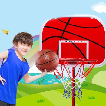 Мини-баскетбол обръч, топка и помпа, джобно баскетболното пръстен, Комплект баскетболни пръстени за игри на закрито и на открито за деца