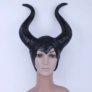 модерен Естествен латексный прическа maleficent horns за възрастни жени, костюм за парти на Хелоуин, Джоли, cosplay, шапки, шапка -Безплатна доставка