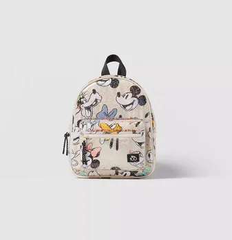 Модната марка детска чанта за момчета Disney с Мики Маус, двойна чанта през рамо, детски детска градина, училище раница, новост мода