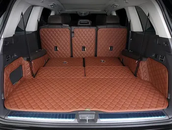 Най-добро качество! Специални постелки в багажника на колата Mercedes Benz GLS 400d 2024-2020 6 7 места X167 на тепиха в багажника на карго подложка за GLS400d