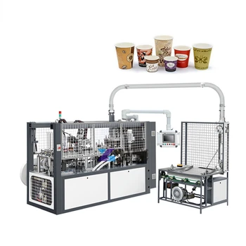 Напълно автоматична машина за производство на картонени чаши за еднократна употреба за кафе и чай, Високоскоростен оборудване за производство на картонени чаши за 3-16 грама