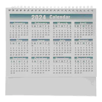 Настолен Календар в 2024 година е Много голям Стоящ Флип-Попивателна За Офис на Работния Плот на 2023-2024 години Декор на Малка Масичка