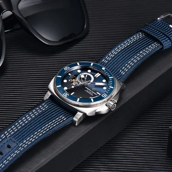 Нови мъжки часовник PAGANI DESIGN Луксозни автоматични часовници NH39 за мъже с турбийоном, механични ръчни часовници с виртуален скелет, часовник за гмуркане на 200 метра