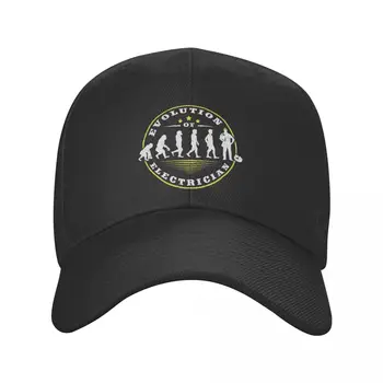 Персонални бейзболна шапка Evolution Of Electrician в стил хип-хоп за мъже и жени, регулируем шапка инженер-обходчика, подарък за татко, лятна шапка