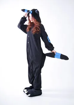 Пижама с шарени Кигуруми, черни комбинезони с умбреоном, Пижами за възрастни, cosplay костюм, пижами masculino