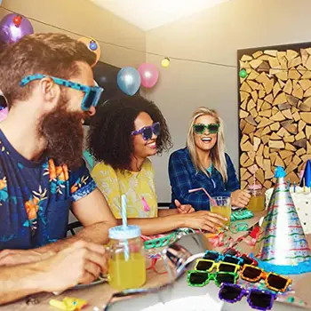 Пикселова очила, 8-битови пикселова слънчеви очила за деца, пикселизированные очила за деца, подаръци за партита, реквизит за снимки, очила за момичета