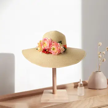 Поставка за шапки и шапки за салони Дамска шапка за стайлинг на Дълга кратък перука Дисплей
