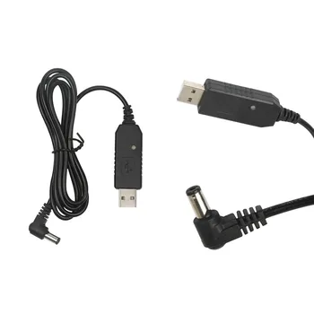 Преносима Радиостанция радио Зарядно Устройство Boost, USB Кабел, захранващ Кабел с Индикаторна Светлина за Зарядно Адаптер BAOFENG UV5R UV82 UV9R
