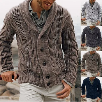Пуловер 2023, мъжка жилетка, есенно-зимни плетива, пуловер, палто за мъже