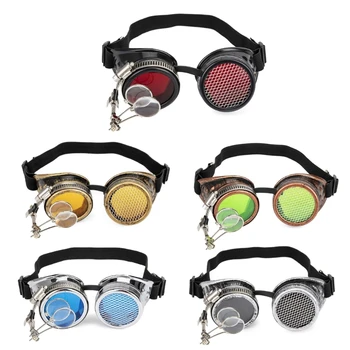 Ретро-Steampunk Очила за Мъже Vintage Слънчеви Очила Очила в стил Пънк-Готически Очила