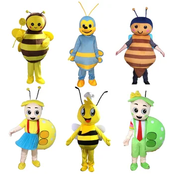 Скъпа Пчела Cartoony талисман костюм Кукла-Охлюв Аниме Cosplay Кукла-Насекомо Костюм на Пеперуда Забавен Подпори за парти и празник