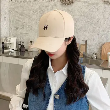 Спортна личност на Хип-хоп Буква Мода за мъже Бродерия Дамски бейзболна шапка на Спортни шапки Корея бейзболна шапка възстановяване на предишното положение Sunhat