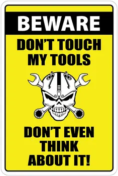 Стикер-Пират Бъдете Внимателни, Не се докосвайте до Моите Инструменти 8 