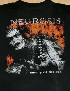 Тениска NEUROSIS Enemy Of The Sun Памучен Черен мъжки с къс ръкав от S до 5XL