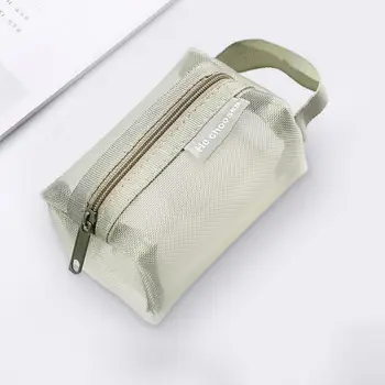 Удобна чанта за съхранение, устойчива на петна, чанта за съхранение, портфейл за монети от найлон мрежа с цип, Многофункционална чанта-органайзер за дома